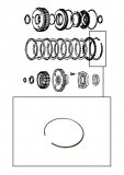 CIRCLIP RETAINING <br> Underdrive & Overdrive Clutch