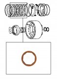 FRICTION PLATE <br> B0 & Overdrive Brake