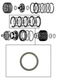 2-SIDED FRICTION PLATE <br> Overdrive Clutch