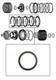 1-SIDED FRICTION PLATE <br> Overdrive Clutch
