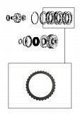 1-SIDED  FRICTION PLATE <br> 3-4 Clutch <br> Ford & Mazda