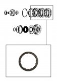 1-SIDED  FRICTION PLATE <br> 3-4 Clutch <br> Ford & Mazda