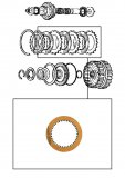 FRICTION PLATE <br> Fourth Clutch