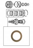 FRICTION PLATE <br> Fourth Clutch