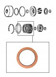 FRICTION PLATE <br> Smooth <br> Forward Clutch  