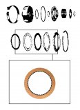 FRICTION PLATE <br> Groove <br> Direct Clutch  
