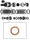 1-SIDED FRICTION PLATE <br> 3rd Clutch