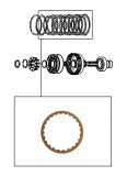 FRICTION PLATE <br>Transfer Clutch