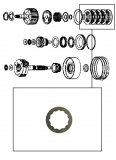 FRICTION PLATE <br> Direct & 3rd Clutch <br> Grooved 