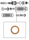 1-SIDED FRICTION PLATE <br> 3rd Clutch