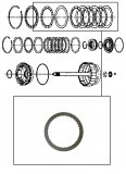 FRICTION  PLATE <br>  C1 & Forward Clutch  