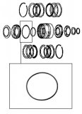 OUTER O-RING <br> D Brake Piston