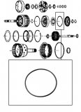 OUTER O-RING <br> E Clutch Damper Piston