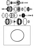 OUTER O-RING <br> E Clutch Piston