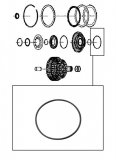 OUTER O-RING <br> B Clutch Damper Piston