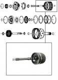 DRUM & INPUT SHAFT  <br> E Clutch & 28mm Seals