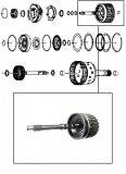 DRUM & INPUT SHAFT <br> E Clutch & 24mm Seals