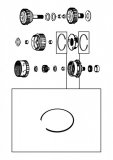 CIRCLIP RETAINING <br> Planet to Rear Ring Gear