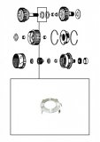 THRUST WASHER <br> Underdrive to Overdrive Hub