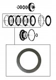 FRICTION PLATE <br> Waffle <br> Forward Clutch