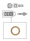 FRICTION PLATE <br> Fourth Clutch