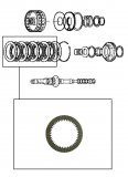 FRICTION PLATE <br> Fifth Clutch