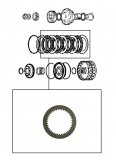 FRICTION PLATE <br> First Clutch