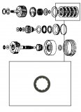 FRICTION  PLATE <br> Direct & 3rd Clutch <br> Smooth