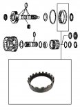 REAR ANNULUS GEAR <br> 74-Teeth