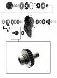 LOWER CHAIN GEAR <br> Front Output