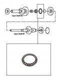 NEEDLE BEARING <br> Input Shaft 1 to Input Shaft 2