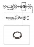 NEEDLE BEARING <br> Input Shaft 1 to Input Shaft 2