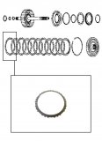 FRICTION PLATE <br> Single Sided <br> 3-5-R Clutch