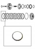 FRICTION PLATE <br> Single Sided <br> 3-5-R Clutch